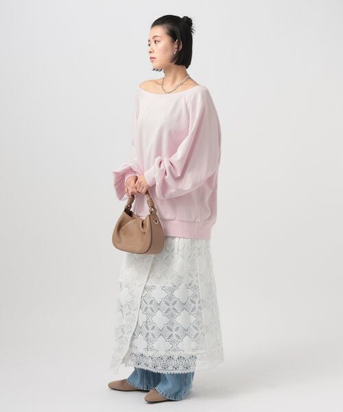 BAYFLOW（ベイフロー）の「[WEB限定]ルーズスウェット（その他・オフホワイト11/グレー15/ブラック19/ピンク20/ベージュ55・F）」の21枚目の写真