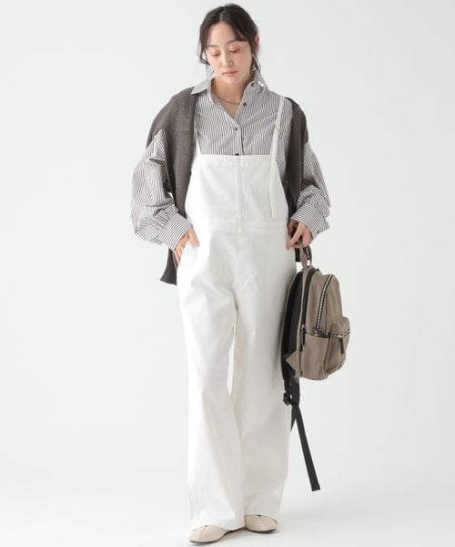 大人カラーデニムサロペット