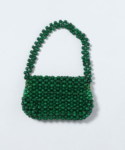 JEANASIS（ジーナシス）の「ビーズミニショルダーBAG（バッグ・シルバー(12)/グリーン(78)・FREE）」の3枚目の写真