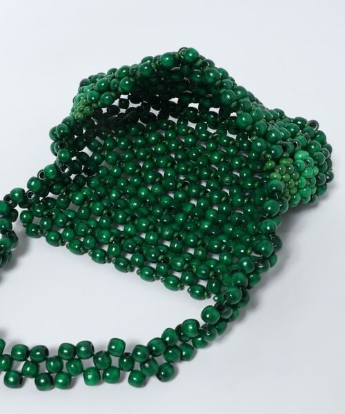 JEANASIS（ジーナシス）の「ビーズミニショルダーBAG（バッグ・シルバー(12)/グリーン(78)・FREE）」の4枚目の写真