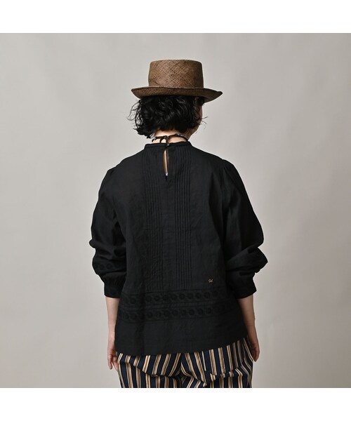 45R（フォーティファイブアール）の「インドカディのカットワークdeTシャツ（その他・レディース・92-クロ・00-フリー）」の6枚目の写真