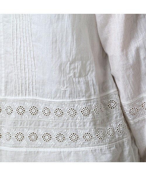 45R（フォーティファイブアール）の「インドカディのカットワークdeTシャツ（その他・レディース・02-白・00-フリー）」の11枚目の写真