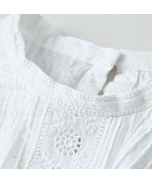 45R（フォーティファイブアール）の「インドカディのカットワークdeTシャツ（その他・レディース・02-白・00-フリー）」の12枚目の写真