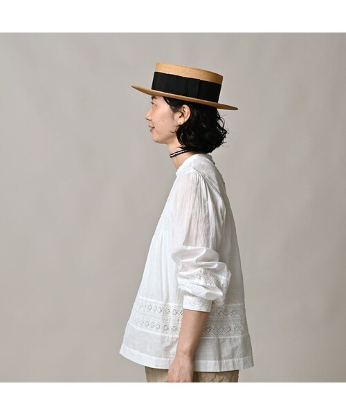 45R（フォーティファイブアール）の「インドカディのカットワークdeTシャツ（その他・レディース・02-白・00-フリー）」の5枚目の写真