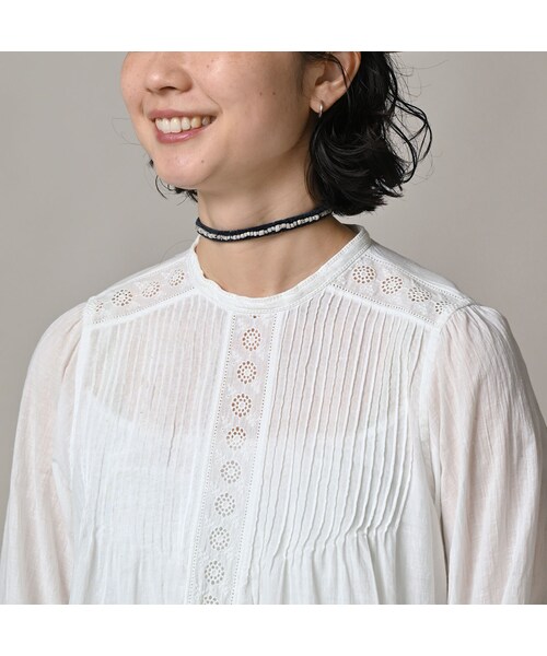 45R（フォーティファイブアール）の「インドカディのカットワークdeTシャツ（その他・レディース・02-白・00-フリー）」の8枚目の写真