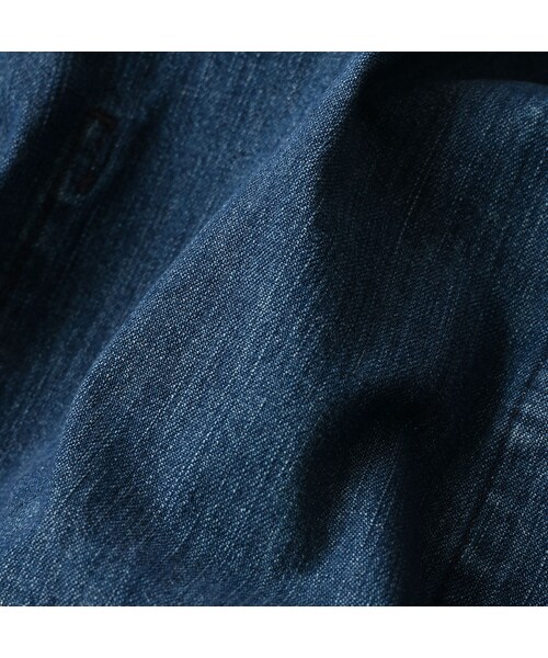 45R（フォーティファイブアール）の「麦比古デニムの908ワークコート（インディゴ 重）（ジャケット/アウター・レディース・77-インディゴ 重・02-S/04-L）」の22枚目の写真