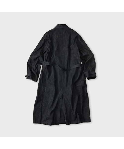 45R（フォーティファイブアール）の「麦比古デニムの908ワークコート（インディゴ 濃）（ジャケット/アウター・レディース・79-インディゴ 濃・02-S/04-L）」の2枚目の写真