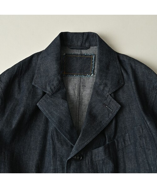 45R（フォーティファイブアール）の「麦比古デニムの908ワークコート（インディゴ 濃）（ジャケット/アウター・レディース・79-インディゴ 濃・02-S/04-L）」の17枚目の写真