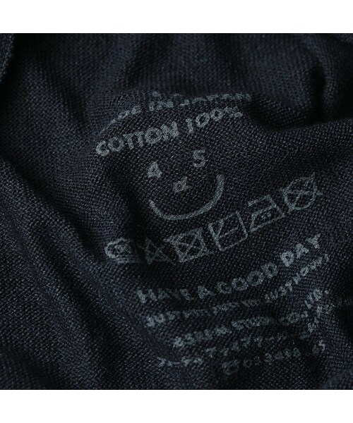 45R（フォーティファイブアール）の「ホール超ガーゼの908クルー（インディゴ）（トップス・レディース・73-影色納戸・01-XS/02-S/03-M）」の15枚目の写真