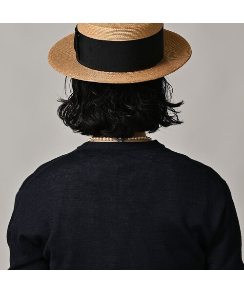 45R（フォーティファイブアール）の「ホール超ガーゼの908クルー（インディゴ）（トップス・レディース・73-影色納戸・01-XS/02-S/03-M）」の9枚目の写真