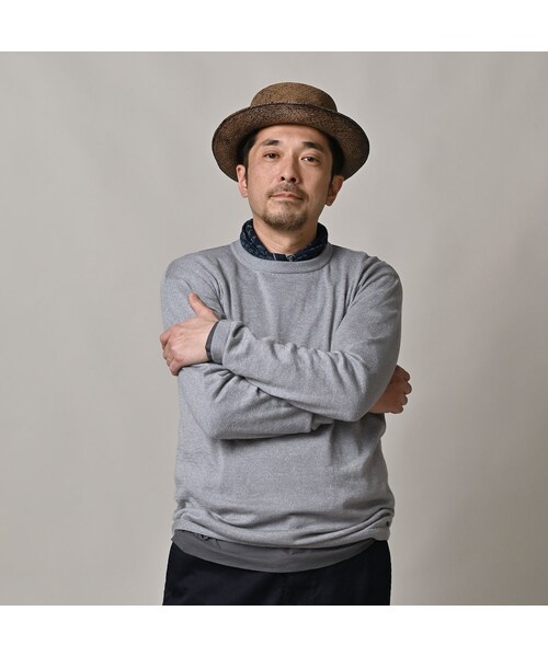 45R（フォーティファイブアール）の「ホール超ガーゼの908クルー（トップス・レディース・05-ホワイト杢/23-グレー杢/60-キミドリ杢/85-茶杢/92-スミクロ杢・01-XS/02-S/03-M/04-L）」の13枚目の写真