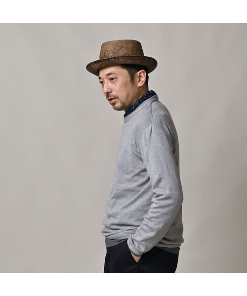 45R（フォーティファイブアール）の「ホール超ガーゼの908クルー（トップス・レディース・05-ホワイト杢/23-グレー杢/60-キミドリ杢/85-茶杢/92-スミクロ杢・01-XS/02-S/03-M/04-L）」の14枚目の写真