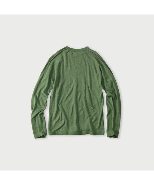 45R（フォーティファイブアール）の「ホール超ガーゼの908クルー（トップス・レディース・05-ホワイト杢/23-グレー杢/60-キミドリ杢/85-茶杢/92-スミクロ杢・01-XS/02-S/03-M/04-L）」の6枚目の写真