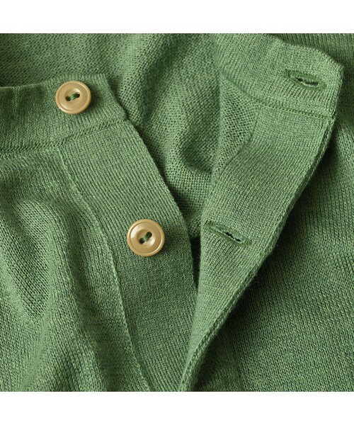 45R（フォーティファイブアール）の「ホール超ガーゼの908ヘンリー（トップス・レディース・05-ホワイト杢/23-グレー杢/60-キミドリ杢/85-茶杢/92-スミクロ杢・02-S/03-M）」の17枚目の写真