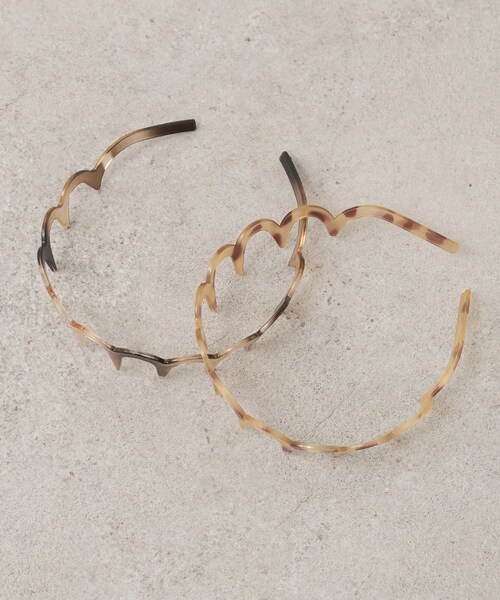 mystic（ミスティック）の「マーブルウェーブカチューシャ（その他ヘアアクセサリー・レディース・ブラウン/ベージュ・ONE）」の2枚目の写真