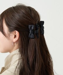 mystic | サテンリボンヘアクリップ(その他ヘアアクセサリー)