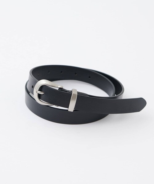 DISCOAT（ディスコート）の「カーブバックルレザーベルト（ベルト・レディース・ブラウン/ブラック・FREE）」の2枚目の写真