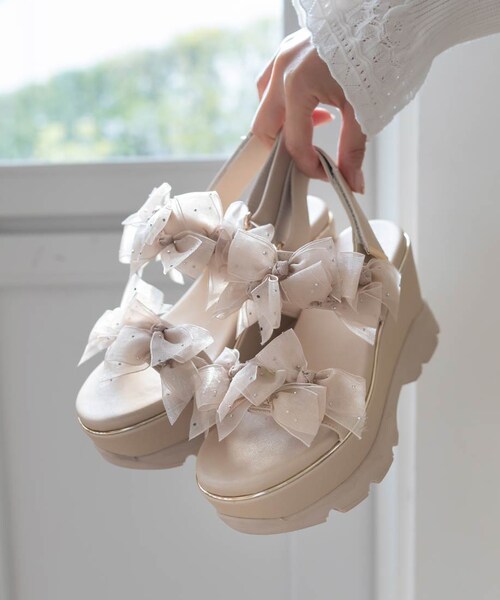 RANDA（ランダ）の「シアーミニリボンウェッジスポーツサンダル（その他・レディース・その他）」の15枚目の写真