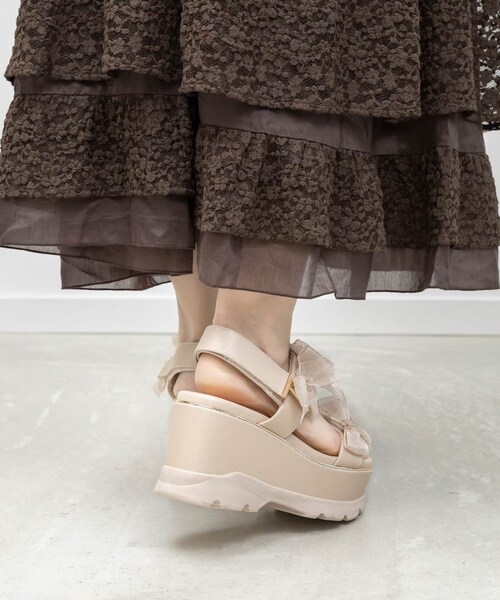 RANDA（ランダ）の「シアーミニリボンウェッジスポーツサンダル（その他・レディース・その他）」の18枚目の写真