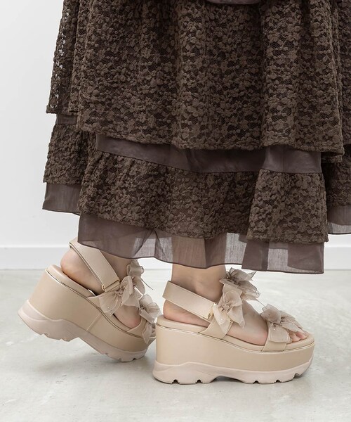 RANDA（ランダ）の「シアーミニリボンウェッジスポーツサンダル（その他・レディース・その他）」の19枚目の写真