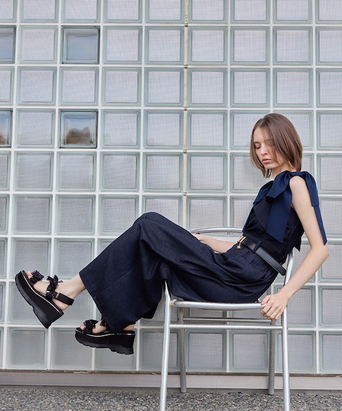 RANDA（ランダ）の「シアーミニリボンウェッジスポーツサンダル（その他・レディース・その他）」の5枚目の写真