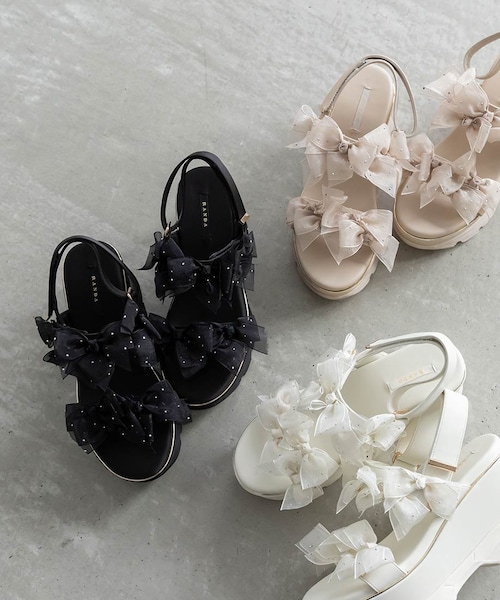 RANDA（ランダ）の「シアーミニリボンウェッジスポーツサンダル（その他・レディース・その他）」の6枚目の写真