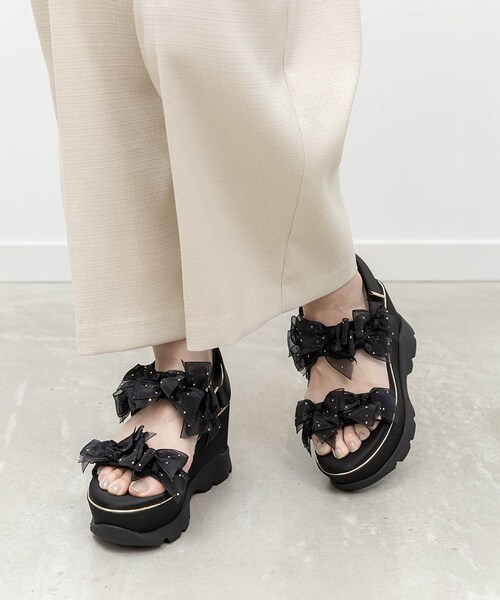 RANDA（ランダ）の「シアーミニリボンウェッジスポーツサンダル（その他・レディース・その他）」の8枚目の写真