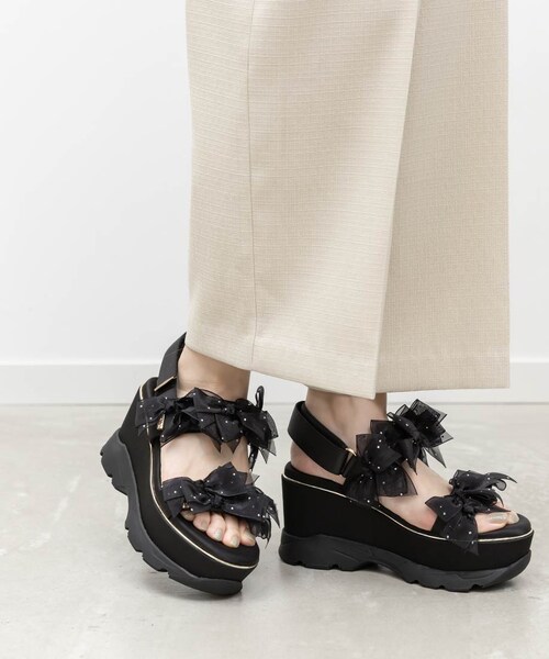 RANDA（ランダ）の「シアーミニリボンウェッジスポーツサンダル（その他・レディース・その他）」の11枚目の写真