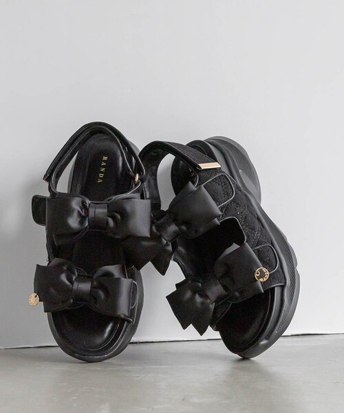 RANDA（ランダ）の「サテンリボンスポーツサンダル（その他・レディース・その他）」の13枚目の写真