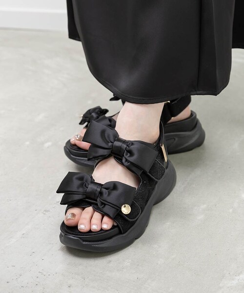 RANDA（ランダ）の「サテンリボンスポーツサンダル（その他・レディース・その他）」の14枚目の写真