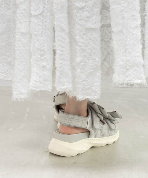 RANDA（ランダ）の「サテンリボンスポーツサンダル（その他・レディース・その他）」の8枚目の写真