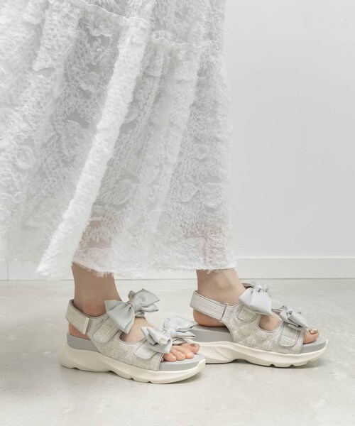 RANDA（ランダ）の「サテンリボンスポーツサンダル（その他・レディース・その他）」の9枚目の写真