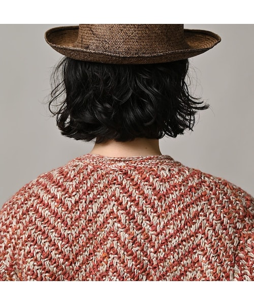 45R（フォーティファイブアール）の「リネンヘリンボンのボレロ（トップス・レディース・12-ナチュラル×ネイビーヘリンボン/53-ホワイト×アカヘリンボン・00-フリー）」の11枚目の写真