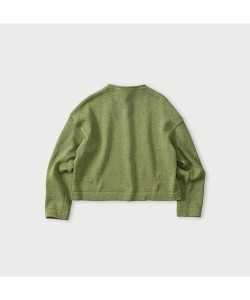 45R（フォーティファイブアール）の「ギマニットソーのカーディガン（トップス・レディース・02-オフ杢/12-グレージュ杢/63-グリーン杢/83-ブラウン杢/91-スミクロ杢・02-M/03-L）」の6枚目の写真