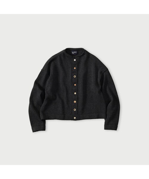 45R（フォーティファイブアール）の「ギマニットソーのカーディガン（トップス・レディース・02-オフ杢/12-グレージュ杢/63-グリーン杢/83-ブラウン杢/91-スミクロ杢・02-M/03-L）」の5枚目の写真