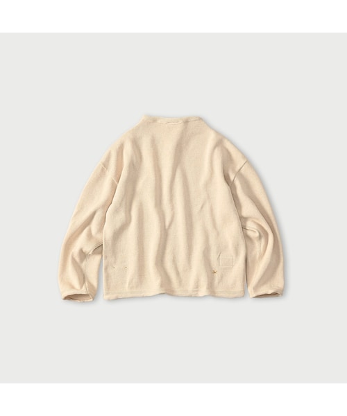 45R（フォーティファイブアール）の「ギマニットソーの908馬プル（トップス・レディース・02-オフ杢/12-グレージュ杢/63-グリーン杢/83-ブラウン杢/91-スミクロ杢・02-S/04-L）」の6枚目の写真