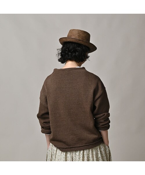 45R（フォーティファイブアール）の「ギマニットソーの908馬プル（トップス・レディース・02-オフ杢/12-グレージュ杢/63-グリーン杢/83-ブラウン杢/91-スミクロ杢・02-S/04-L）」の11枚目の写真