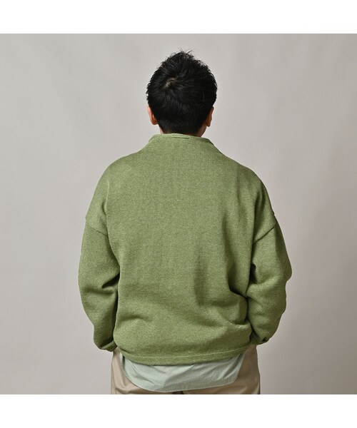 45R（フォーティファイブアール）の「ギマニットソーの908馬プル（トップス・レディース・02-オフ杢/12-グレージュ杢/63-グリーン杢/83-ブラウン杢/91-スミクロ杢・02-S/04-L）」の15枚目の写真