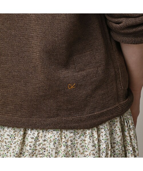 45R（フォーティファイブアール）の「ギマニットソーの908馬プル（トップス・レディース・02-オフ杢/12-グレージュ杢/63-グリーン杢/83-ブラウン杢/91-スミクロ杢・02-S/04-L）」の20枚目の写真