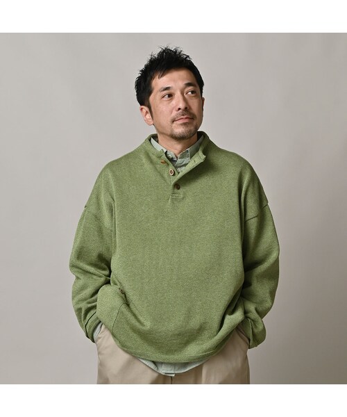 45R（フォーティファイブアール）の「ギマニットソーの908馬プル（トップス・レディース・02-オフ杢/12-グレージュ杢/63-グリーン杢/83-ブラウン杢/91-スミクロ杢・02-S/04-L）」の13枚目の写真