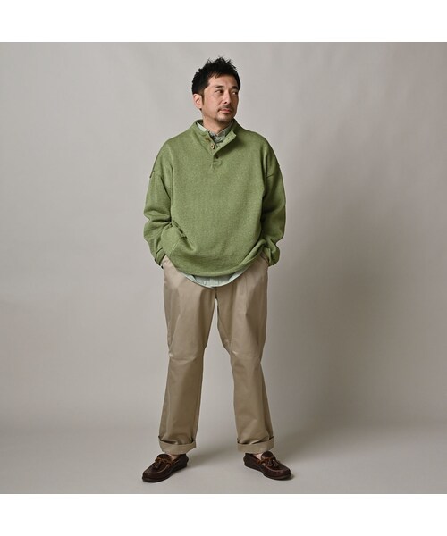 45R（フォーティファイブアール）の「ギマニットソーの908馬プル（トップス・レディース・02-オフ杢/12-グレージュ杢/63-グリーン杢/83-ブラウン杢/91-スミクロ杢・02-S/04-L）」の8枚目の写真