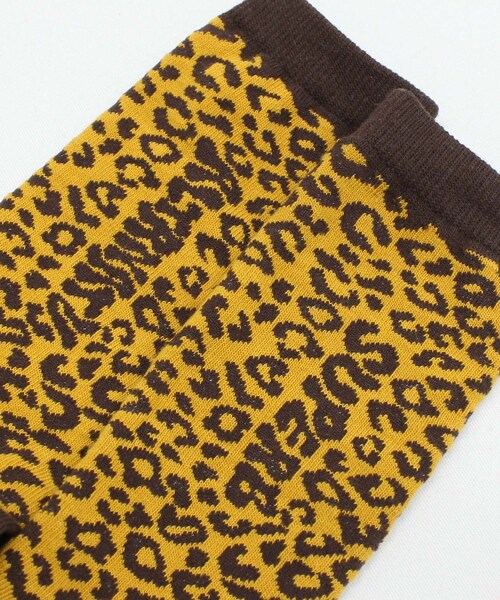RNA（アールエヌエー）の「E5220 レオパードロゴソックス（その他・レディース・ベージュ/ブラック/マスタード/ブラウン/グリーン/パープル/ピンク/レッド）」の15枚目の写真