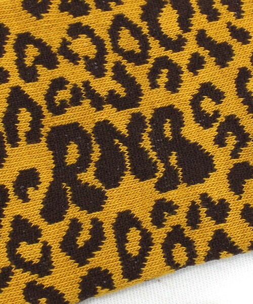 RNA（アールエヌエー）の「E5220 レオパードロゴソックス（その他・レディース・ベージュ/ブラック/マスタード/ブラウン/グリーン/パープル/ピンク/レッド）」の14枚目の写真