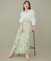 natural couture | ニュアンス柄フレアスカート(スカート)