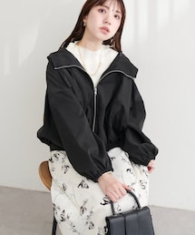 natural couture | フード付きショートマンパ(マウンテンパーカー)