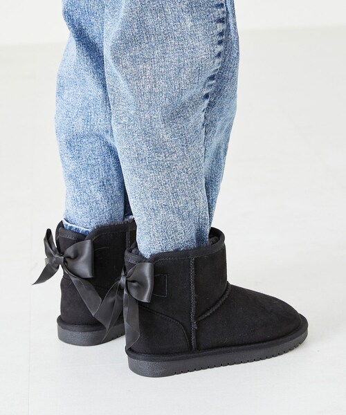 ORiental TRaffic（オリエンタルトラフィック）の「バックリボンムートンブーツ/K-242（その他・レディース・ベージュ/ブラック/ピンク・15cm/16cm/17cm/18cm/19cm/20cm）」の14枚目の写真