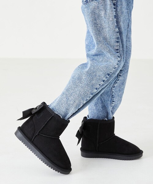 ORiental TRaffic（オリエンタルトラフィック）の「バックリボンムートンブーツ/K-242（その他・レディース・ベージュ/ブラック/ピンク・15cm/16cm/17cm/18cm/19cm/20cm）」の13枚目の写真