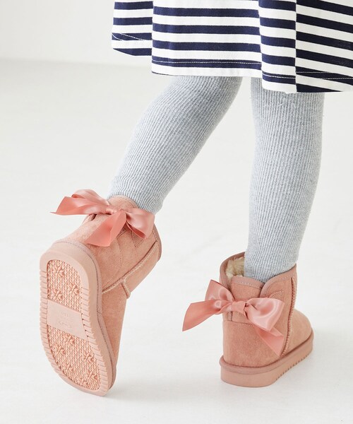 ORiental TRaffic（オリエンタルトラフィック）の「バックリボンムートンブーツ/K-242（その他・レディース・ベージュ/ブラック/ピンク・15cm/16cm/17cm/18cm/19cm/20cm）」の16枚目の写真