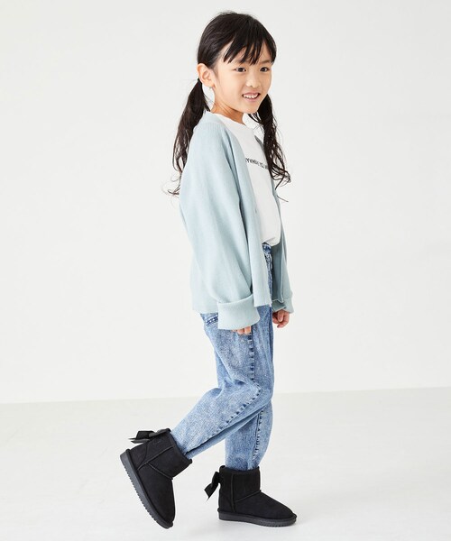 ORiental TRaffic（オリエンタルトラフィック）の「バックリボンムートンブーツ/K-242（その他・レディース・ベージュ/ブラック/ピンク・15cm/16cm/17cm/18cm/19cm/20cm）」の17枚目の写真