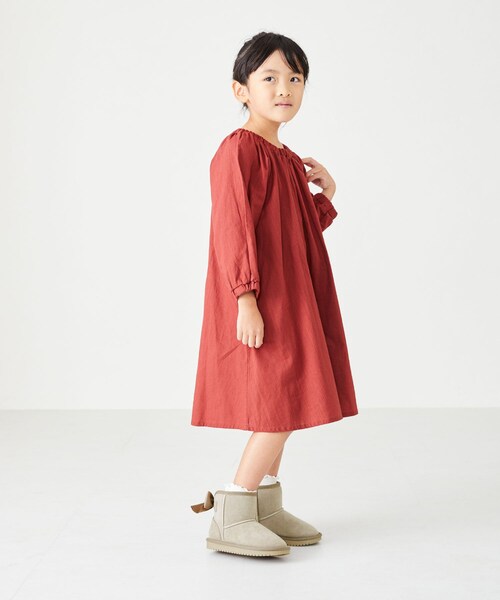 ORiental TRaffic（オリエンタルトラフィック）の「バックリボンムートンブーツ/K-242（その他・レディース・ベージュ/ブラック/ピンク・15cm/16cm/17cm/18cm/19cm/20cm）」の18枚目の写真